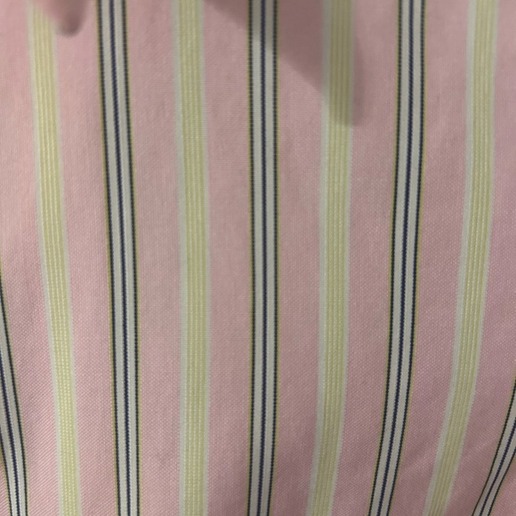Tommy Hilfiger Ladies Pink Striped 100% Cotton Button Down Shirt Size Medium - Picture 4 of 5